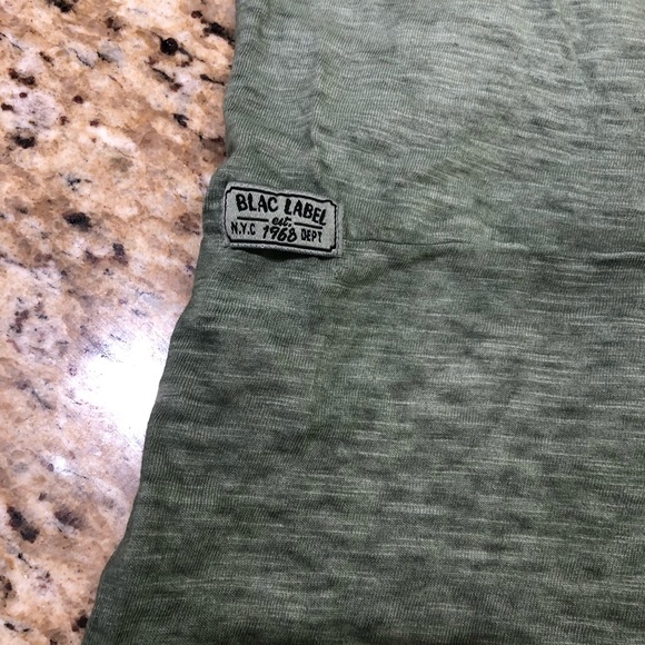 Blac Label Green & Blk Fade-away Crew Neck Tee Sz7 - Picture 2 of 5